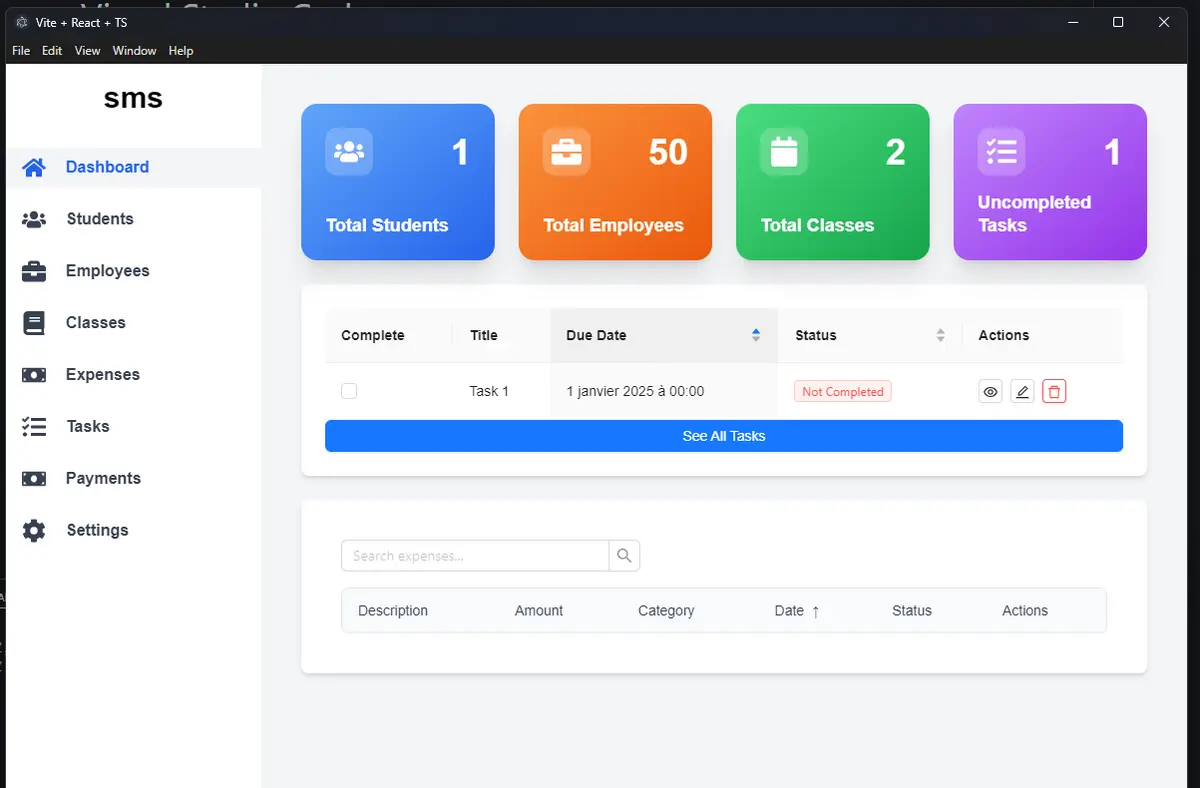 Système de gestion scolaire